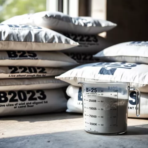 cement b25 w workach wydajność