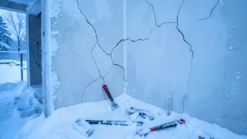 czy można tynkować na mrozie